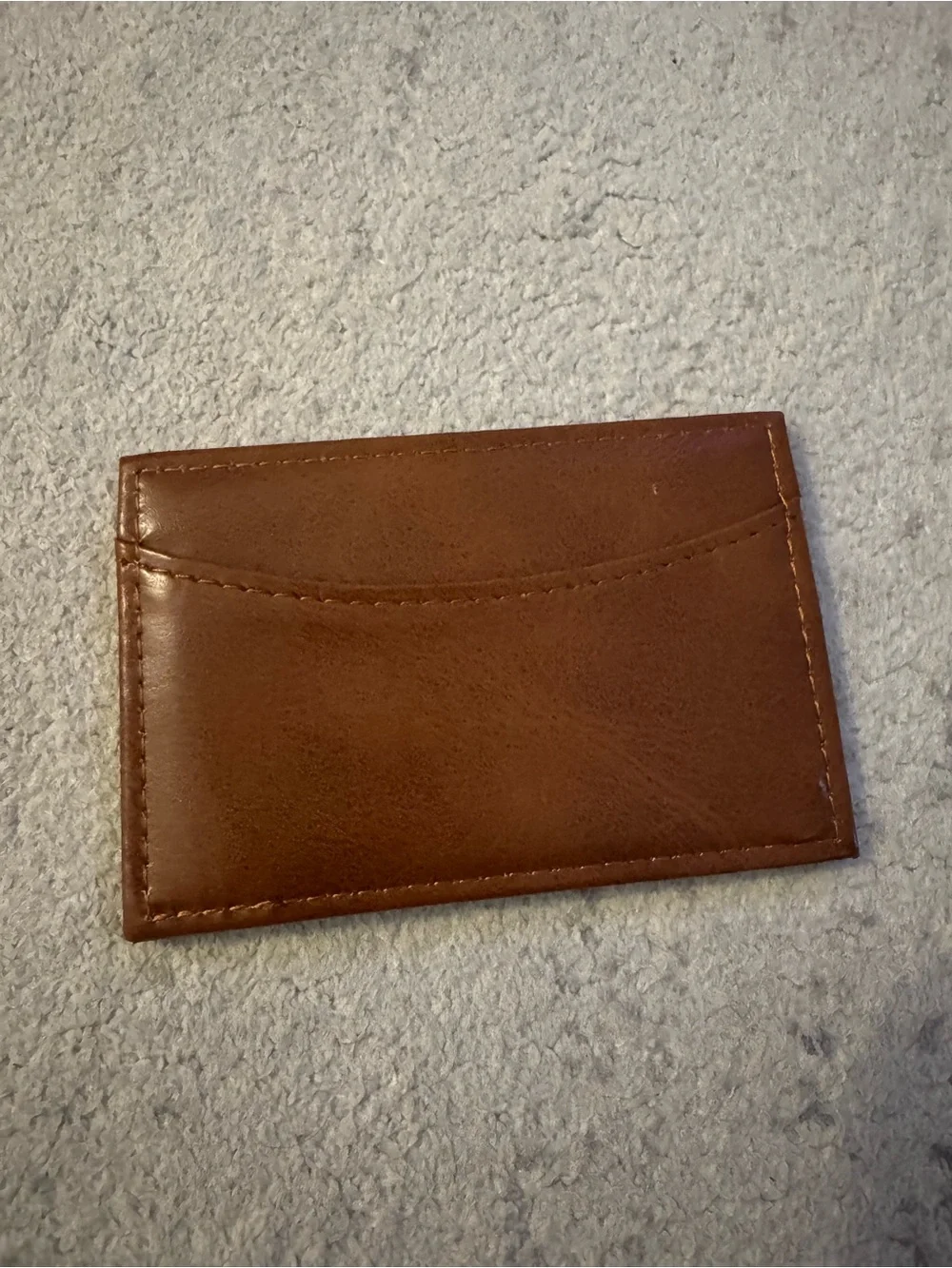Like 🆕 The Setai Miami Beach caramel tan logo vegan leather card holder